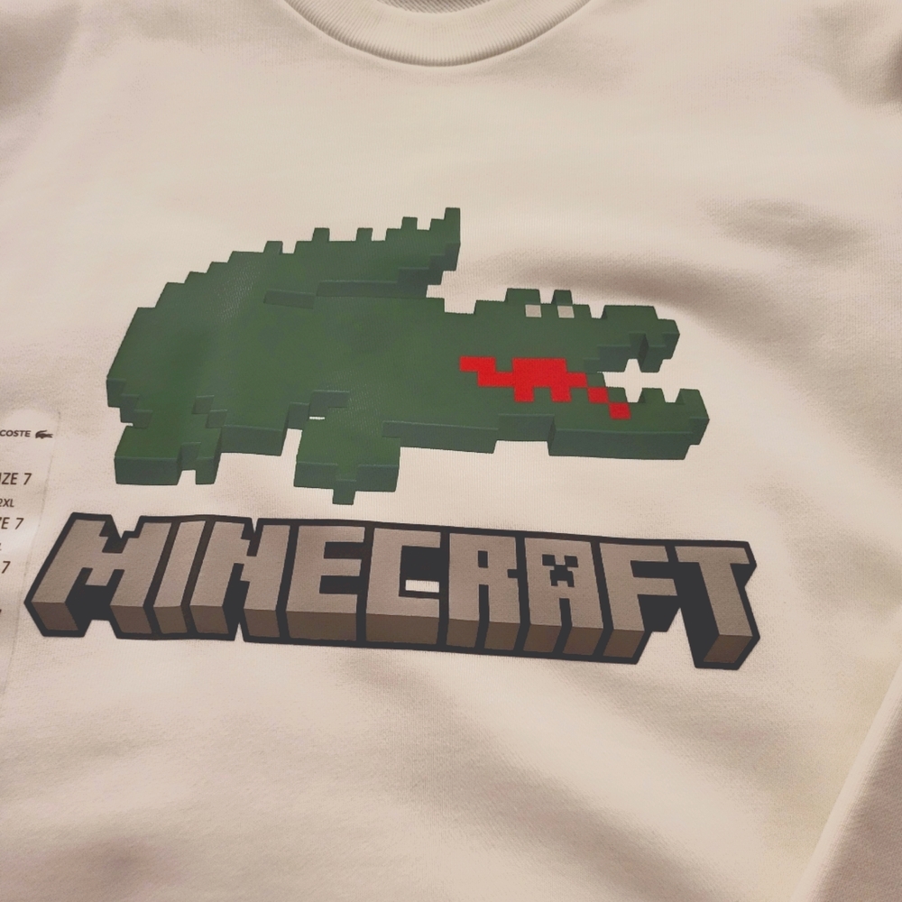 Brand New Unisex Lacoste Minecraft Sweatshirt